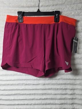 0517 Korsa Women's Athletic Shorts with Built In Underwear